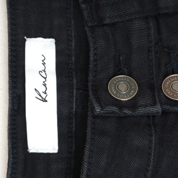 KanCan East Hartford High Rise Button Fly Black Skinny Size 5/26 - Picture 6 of 14